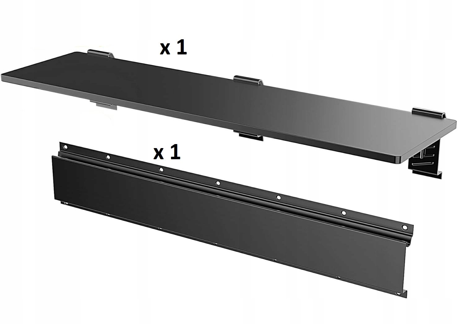 Modułowa Półka Na Szynie Na Ścianę Solidny Organizer Warsztatowy Garażowy - obrazek 2