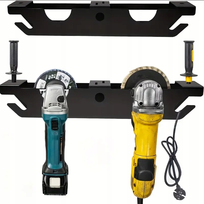Uchwyt Na Szlifierkę Kątową Podwójny Solidny Wieszak Ścienny Warsztat Mocny - obrazek 12