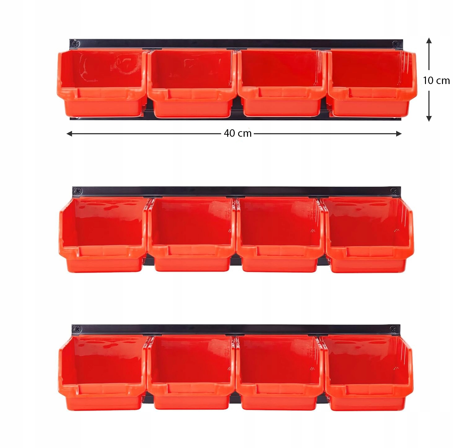 Modułowy Zestaw Pojemników Kuwet Warsztatowych Magazynowych na Szynach - obrazek 5