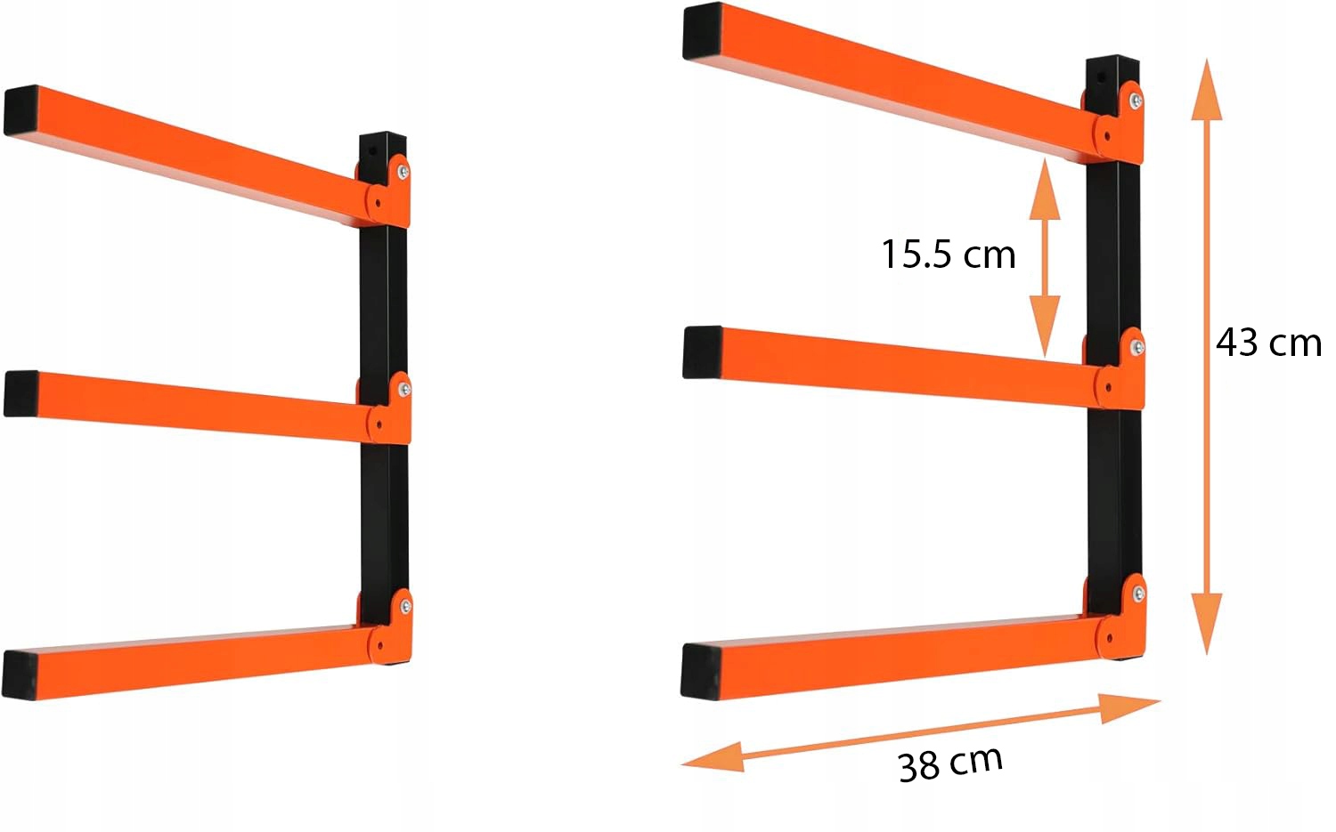 Wieszak Stolarski Uchwyt Regał Na Drewno Organizer Długich Przedmiotów 2szt - obrazek 5