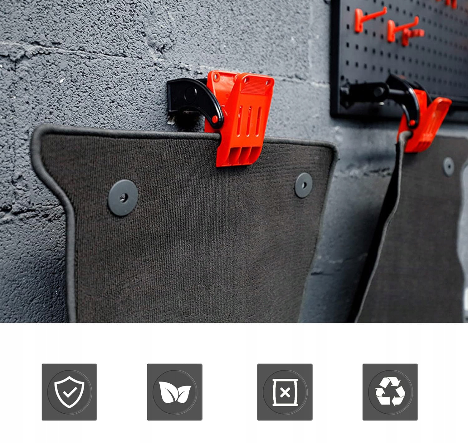 Zestaw Klipsów do Czyszczenia, Suszenia, Przechowywania Mat i Dywaników - obrazek 7