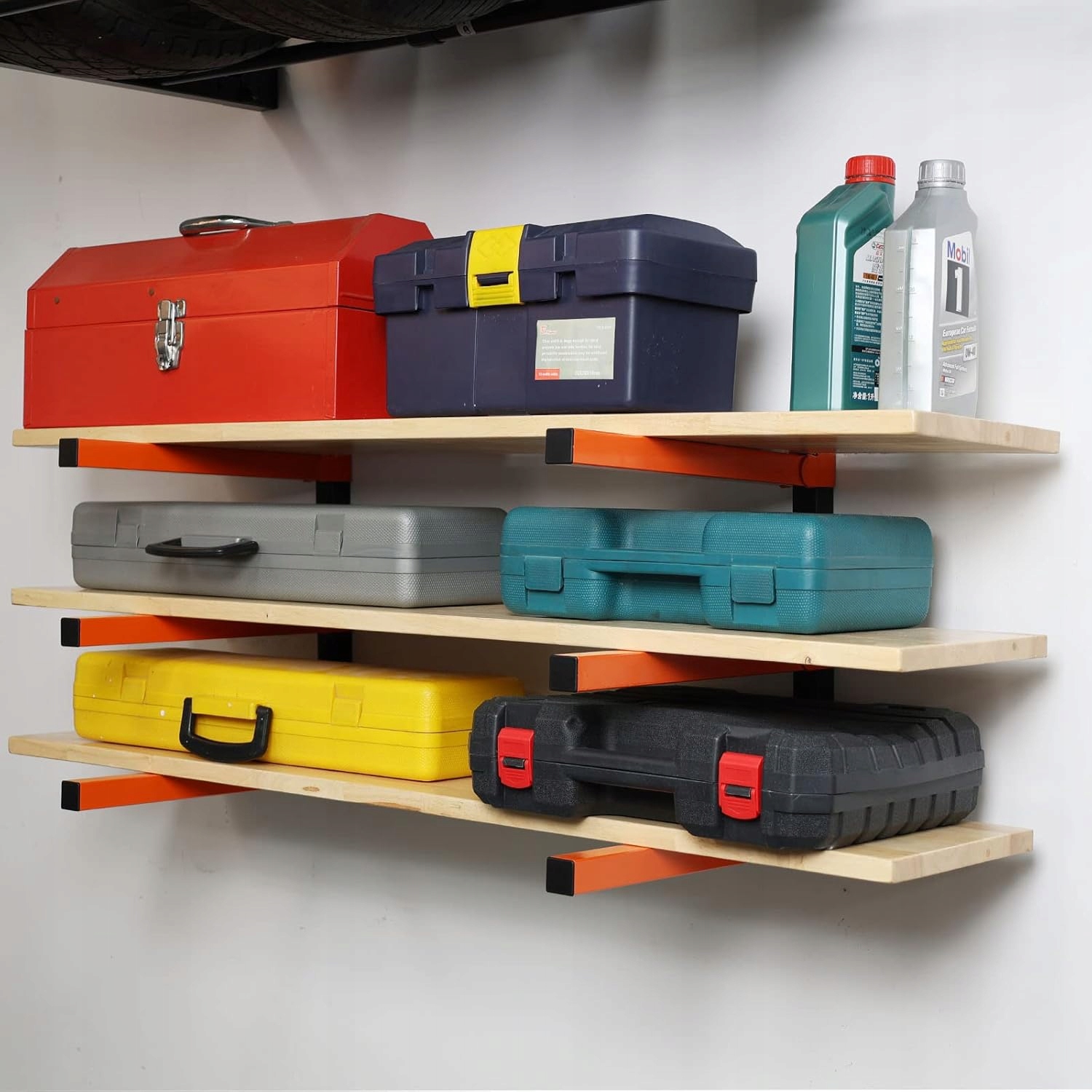 Wieszak Stolarski Uchwyt Regał Na Drewno Organizer Długich Przedmiotów 2szt - obrazek 3