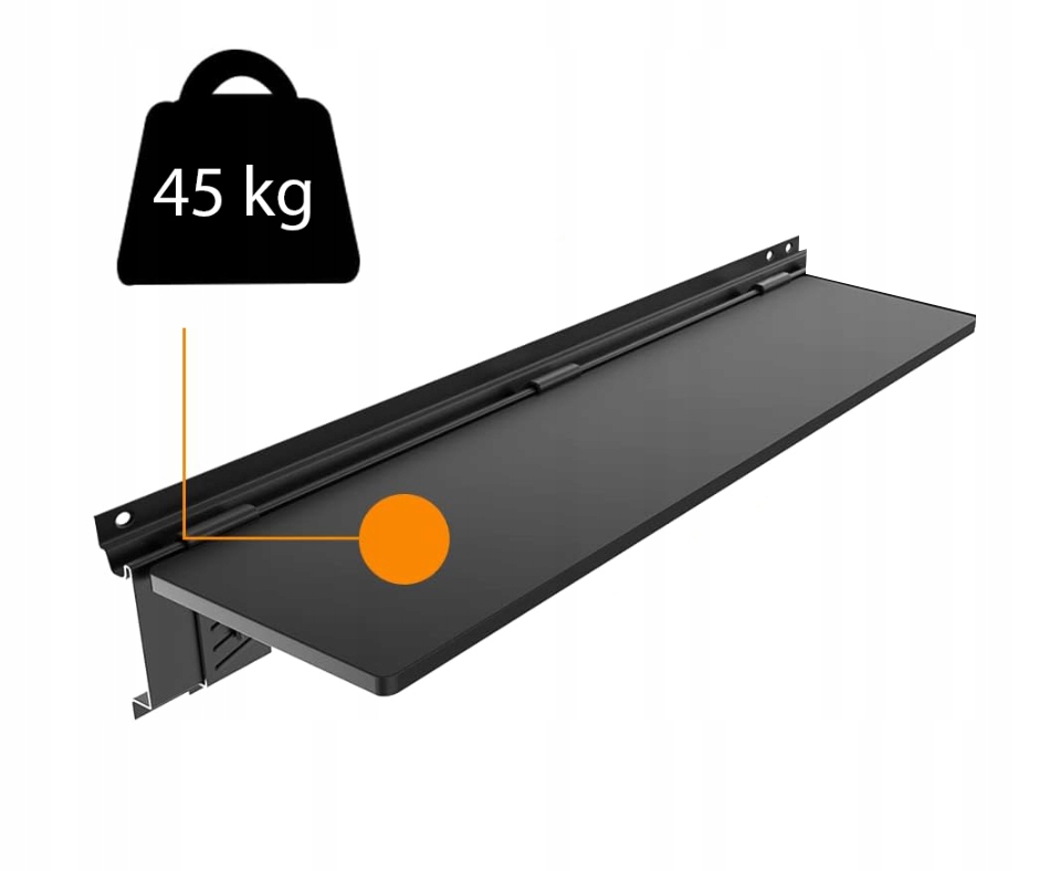 Modułowa Półka Na Szynie Na Ścianę Solidny Organizer Warsztatowy Garażowy - obrazek 9