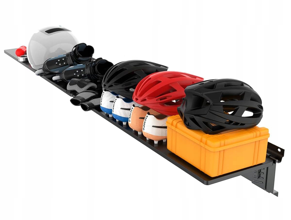 Modułowa Półka Na Szynie Na Ścianę Solidny Organizer Warsztatowy Garażowy - obrazek 5