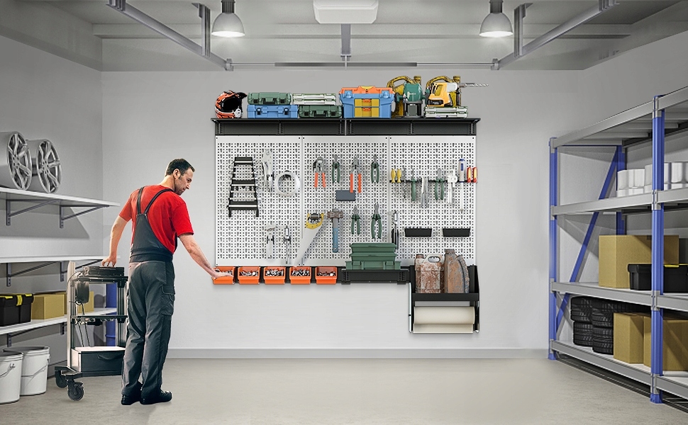 Tablica Warsztatowa Narzędziowa Metalowa Organizer 900x450mm Ścianka Garaż - obrazek 7