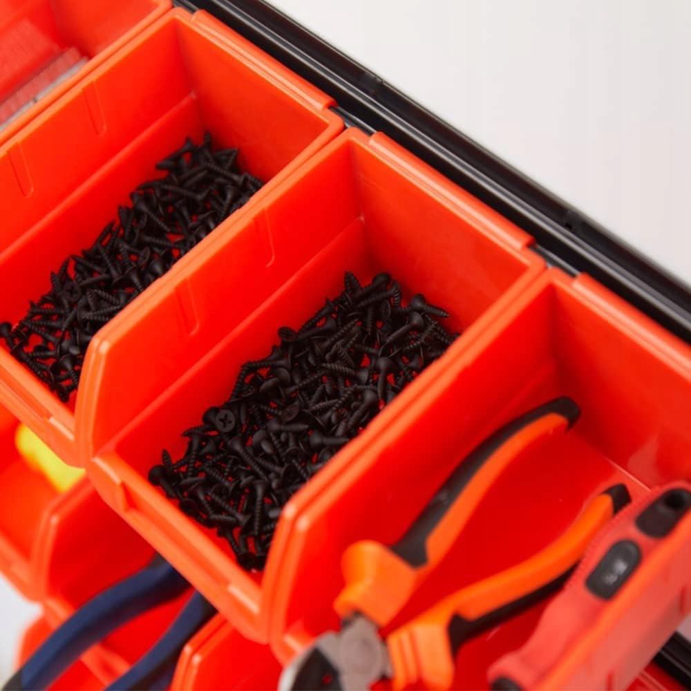 Modułowy Zestaw Pojemników Kuwet Warsztatowych Magazynowych na Szynach - obrazek 6