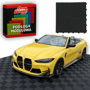 Podłoga Modułowa Płytki Puzzle 40x40 Garaż Auto Posadzka Warsztat Detailing