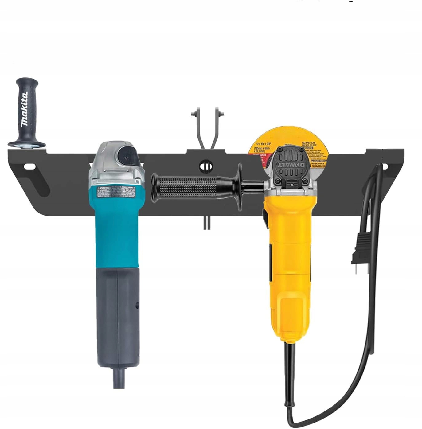 Uchwyt Na Szlifierkę Kątową Podwójny Solidny Wieszak Ścienny Warsztat Mocny - obrazek 2