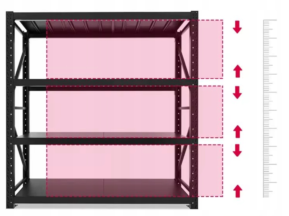Regał Dostawny Magazynowy Metalowy 200x120x50 400kg NaPółkę Garaż Warsztat - obrazek 7
