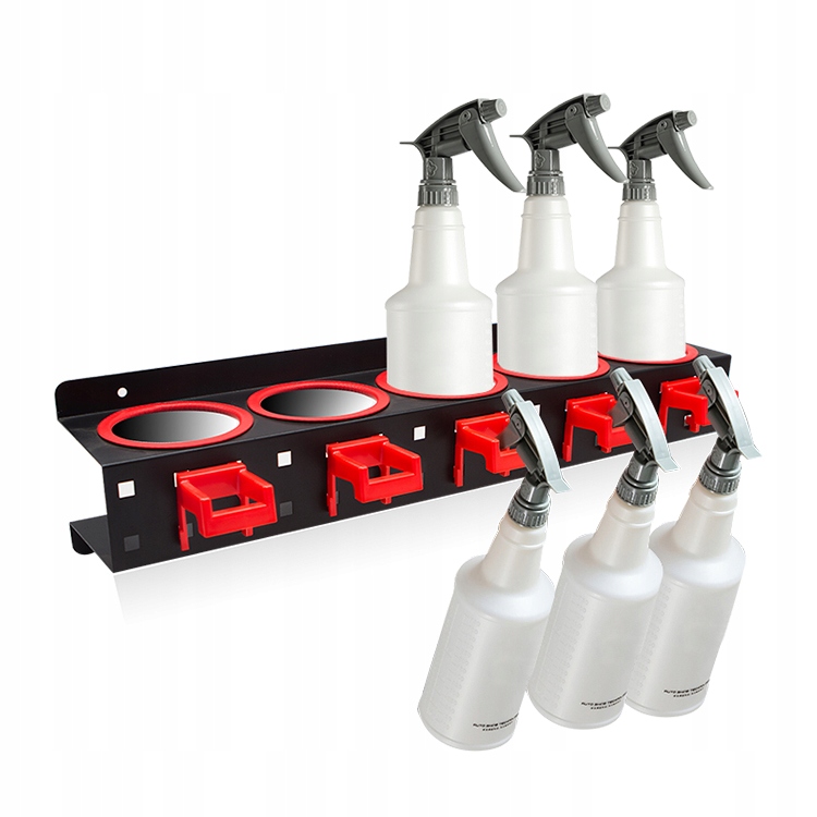 Wieszak Warsztatowy Uchwyt Ścienny Na Butelki Spraye Opryskiwacze Puszki - obrazek 6