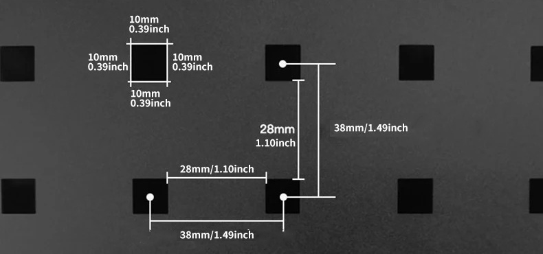 Zestaw 65 Sztuk Wieszaków Akcesoriów Do Tablicy Warsztatowej Narzędziowej - obrazek 11