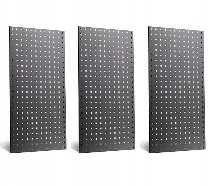 3 szt. Tablica Warsztatowa Narzędziowa Metalowa Organizer 900x450mm Garaż