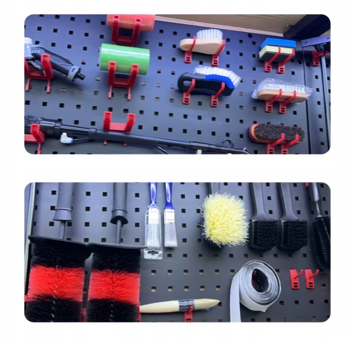 Zestaw 65 Sztuk Wieszaków Akcesoriów Do Tablicy Warsztatowej Narzędziowej - obrazek 5