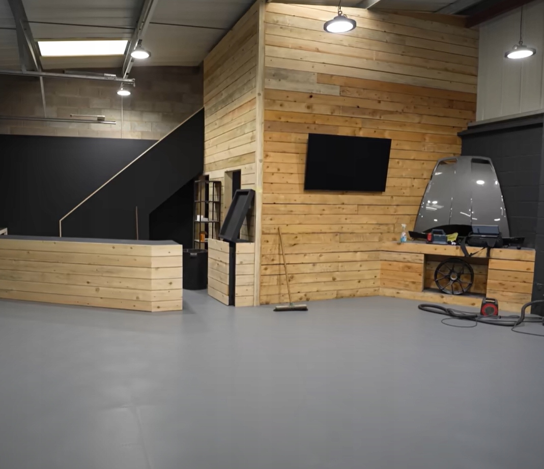 Podłoga Modułowa PVC Płytki Puzzle 50x50 Garaż Posadzka Warsztat Magazyn - obrazek 4