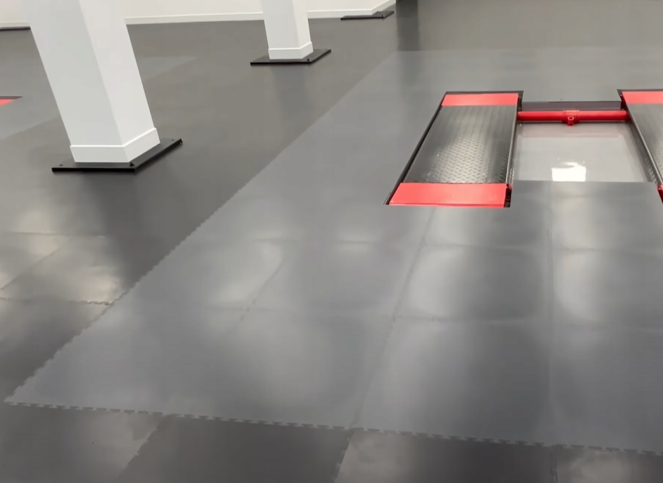 Podłoga Modułowa PVC Płytki Puzzle 50x50 Garaż Posadzka Warsztat Magazyn - obrazek 8