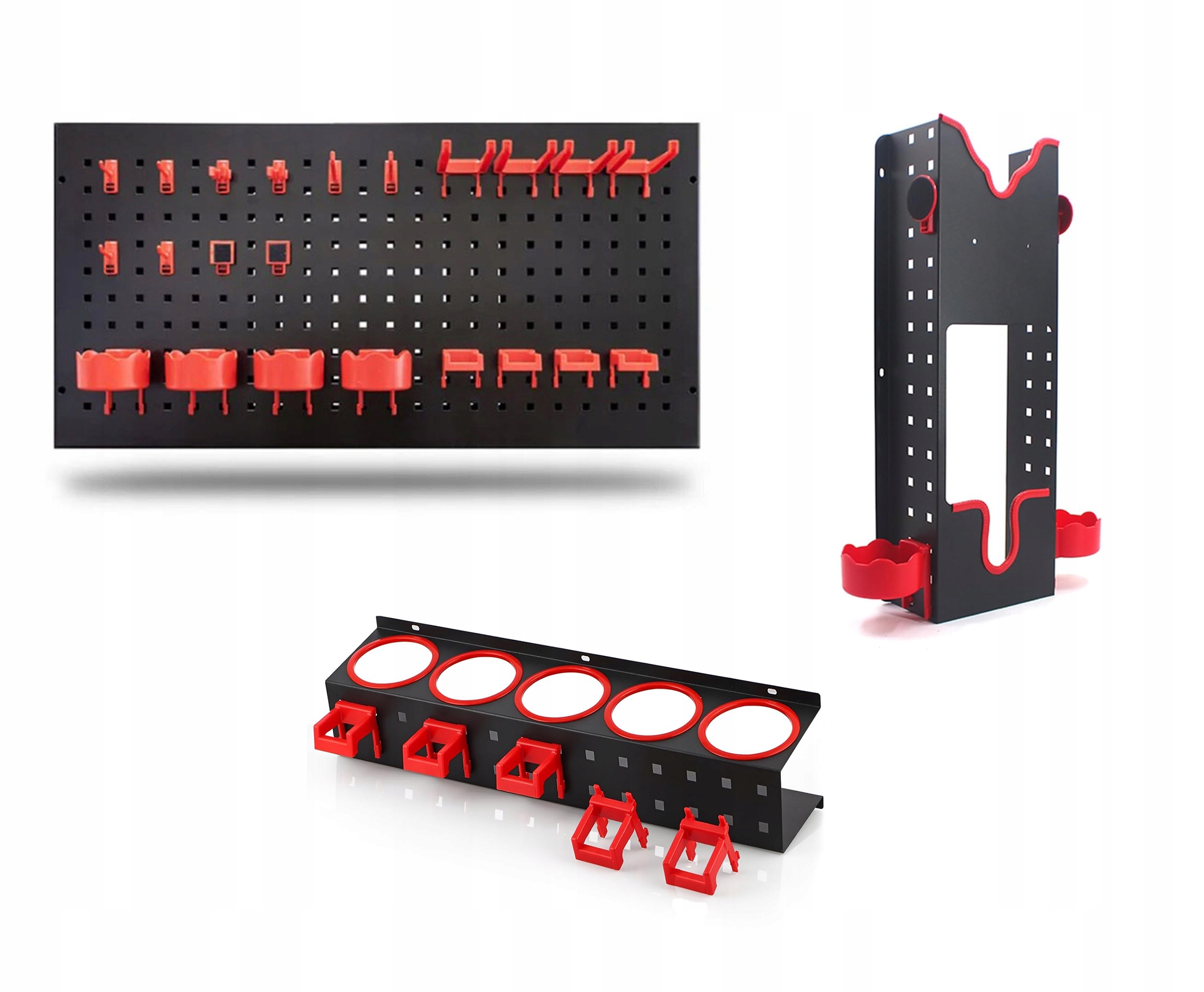 3 szt. Tablica Warsztatowa Narzędziowa Metalowa Organizer 900x450mm Garaż - obrazek 11